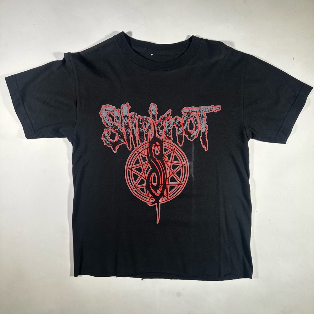 Slipknot Black Band T-Shirt with Red Graphic